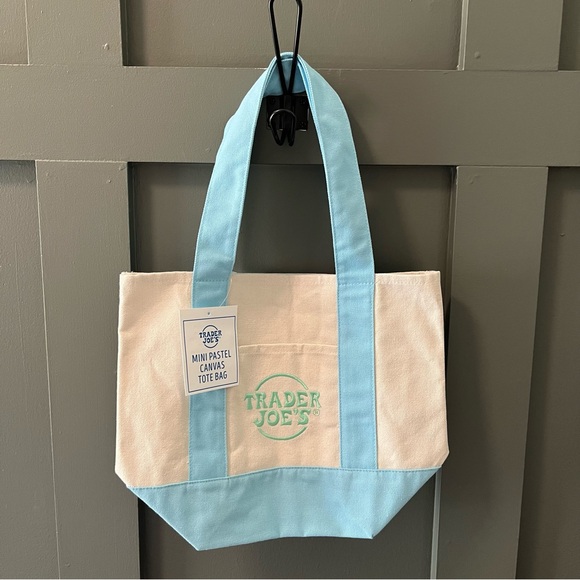 Blue Trader Joe’s Mini Tote - Picture 1 of 3